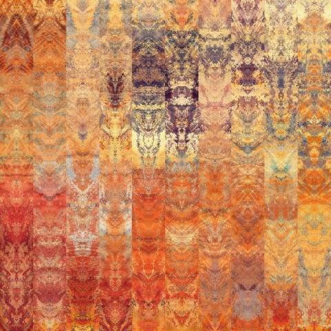 Art abstract colorful  geometric border stylized pattern